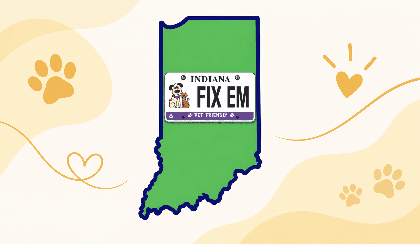 Indiana Feline Application state illustration